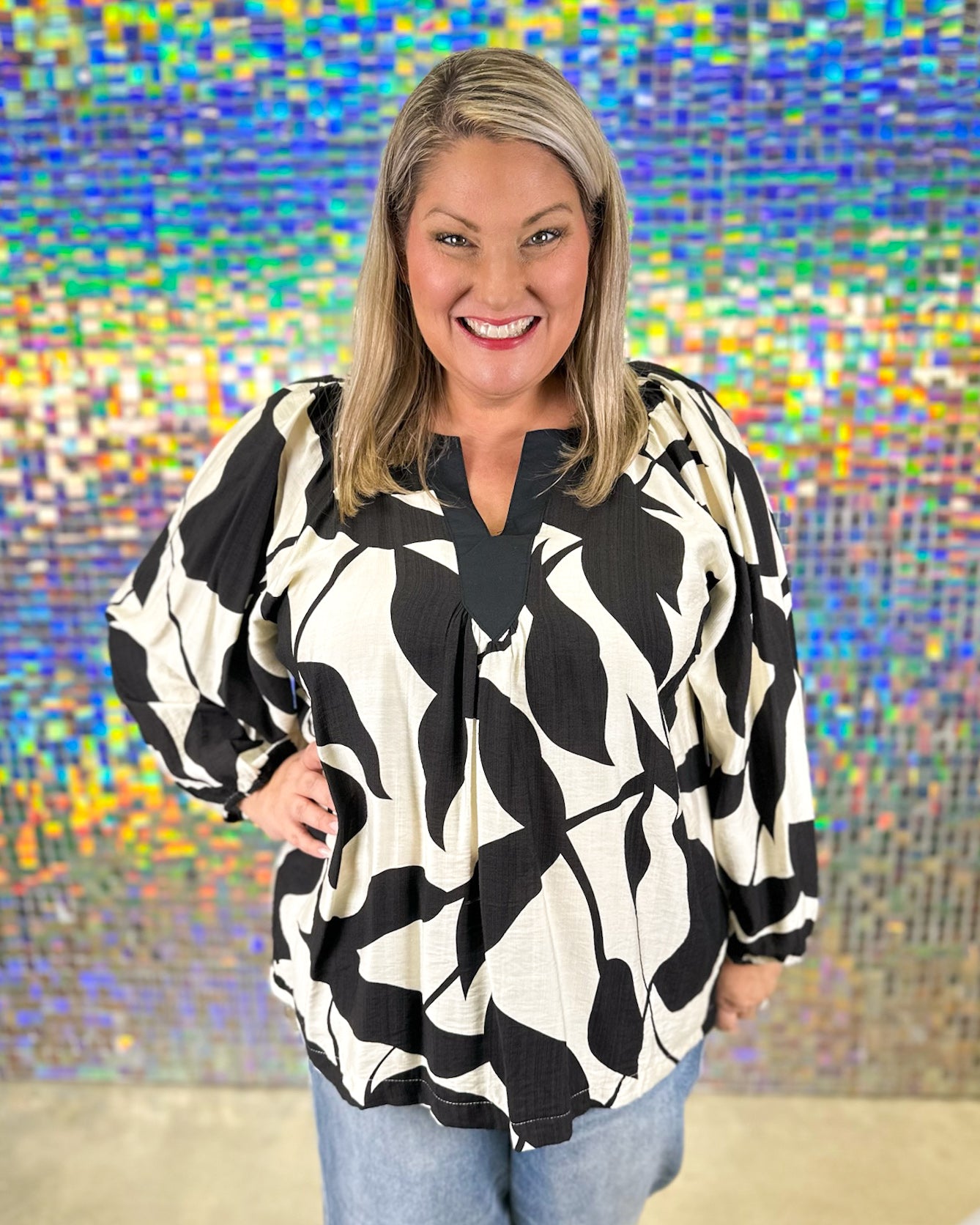 Ruthie Top - Black Mix