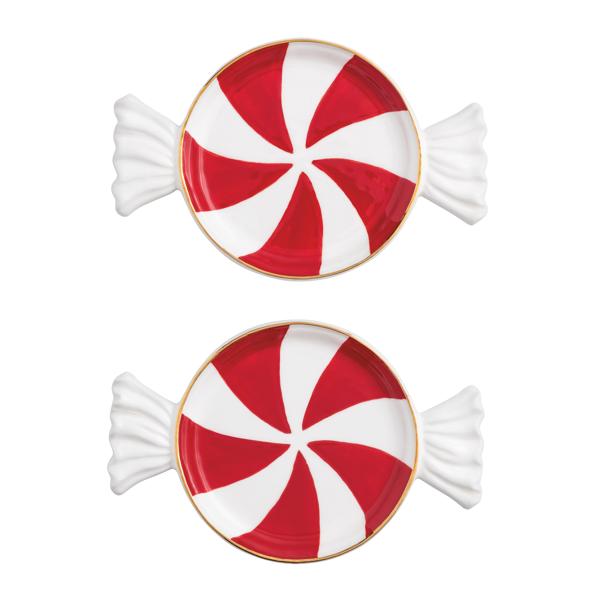 Candy Tidbit Plate - Red