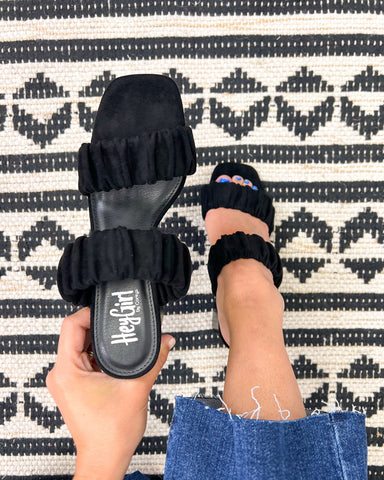 Corky's Tropic Like It's Hot Heel - Black Suede