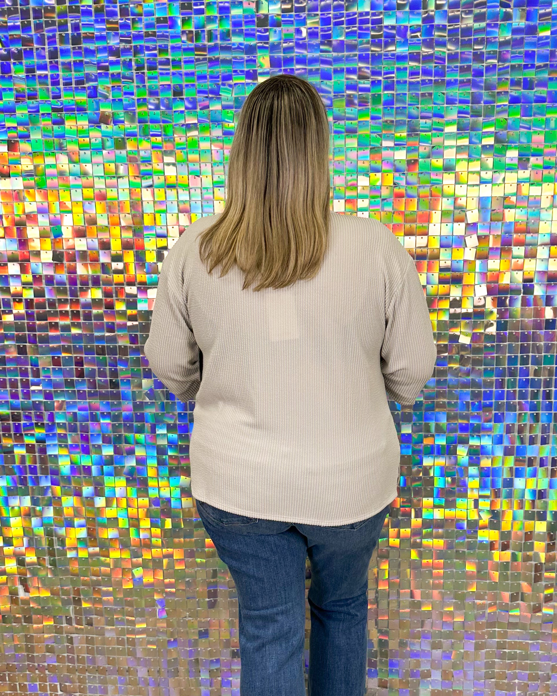 Brittany Top - Pearl Grey