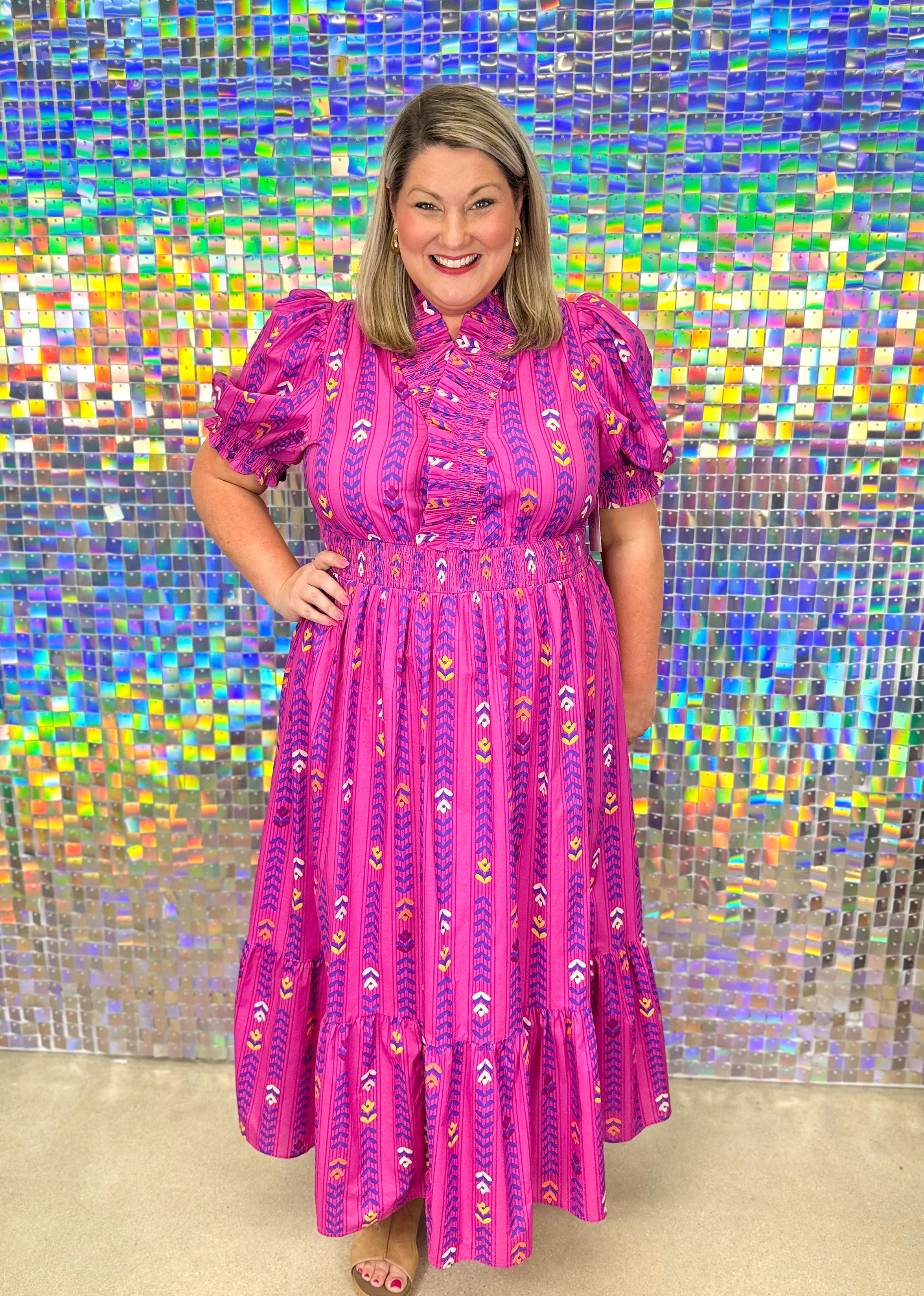 Bellamy Dress - Magenta