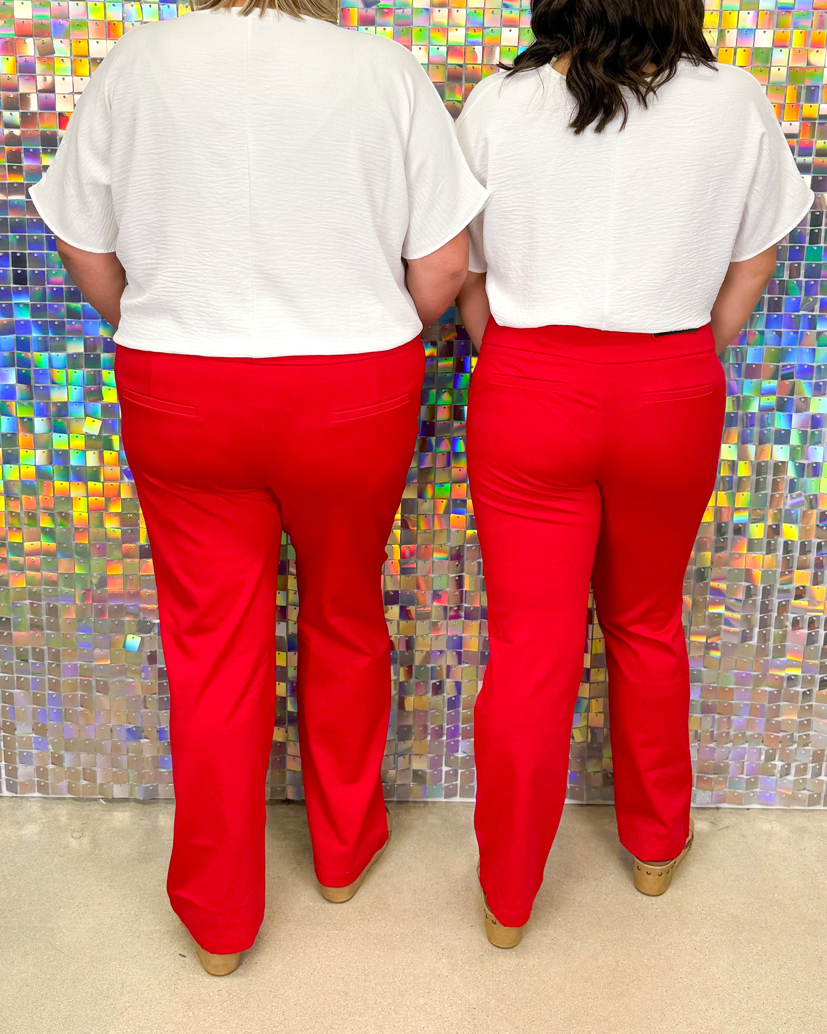 Magic Straight Pants - Red