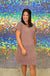 Entro Funday Dress - Peppercorn, mini, ribbed, plus size, pocket, round neck, short sleeve