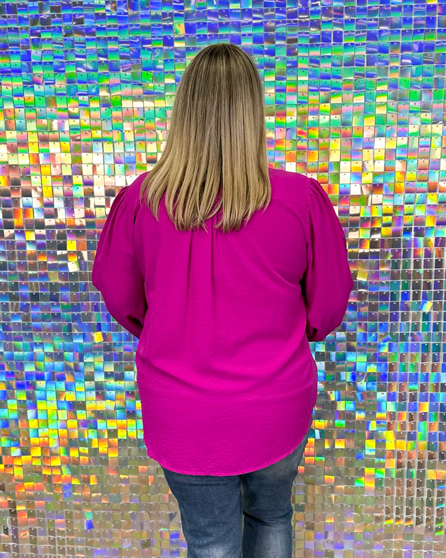 Kaylee Top - Magenta