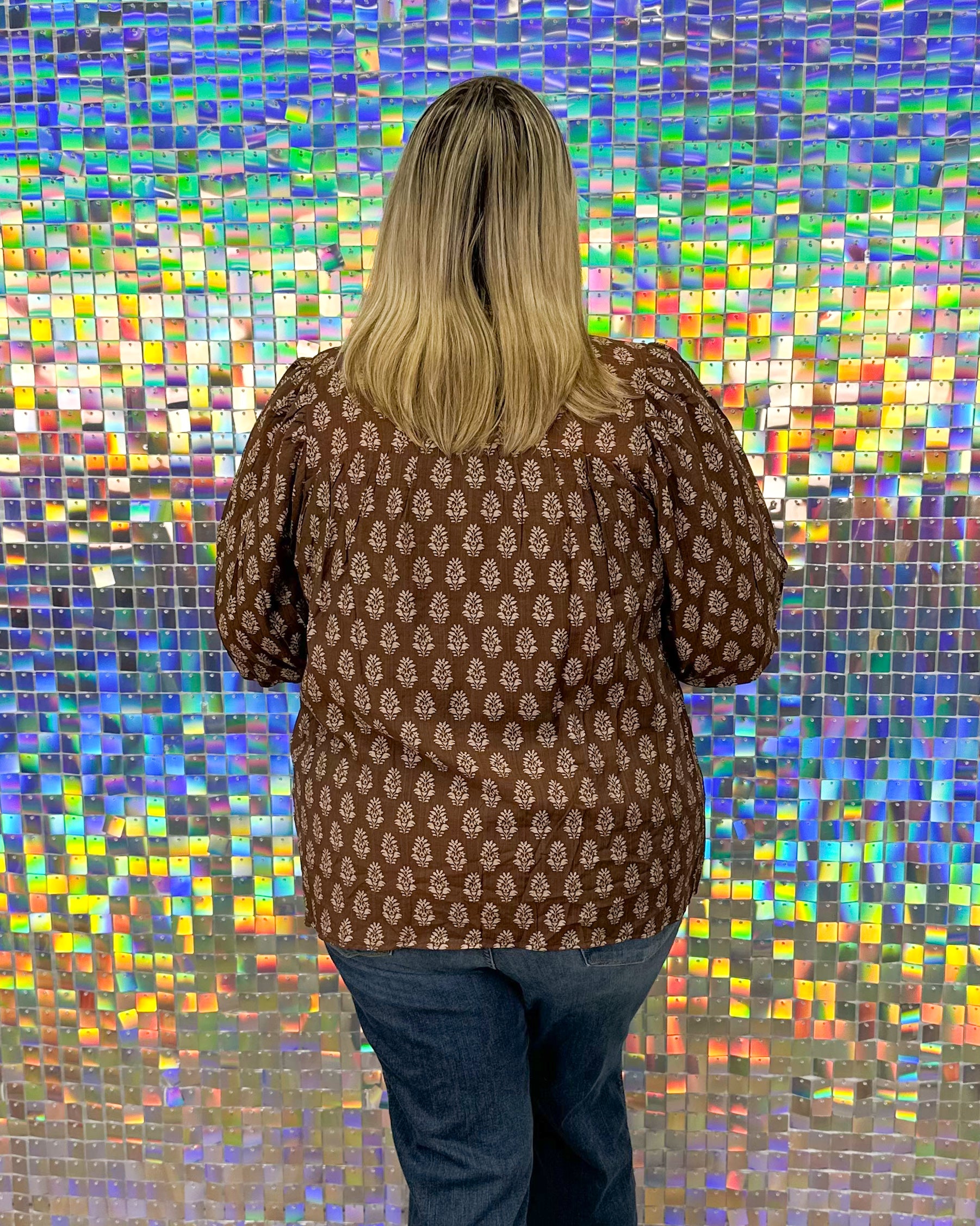 Rhodes Top - Brown/Taupe