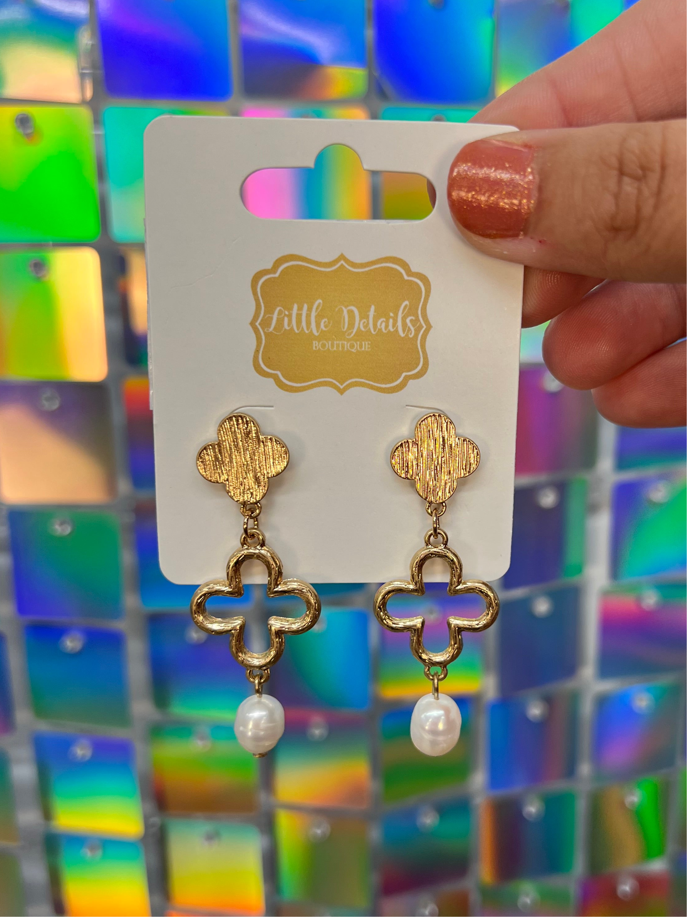 Freshwater Pearl Dangle - Gold