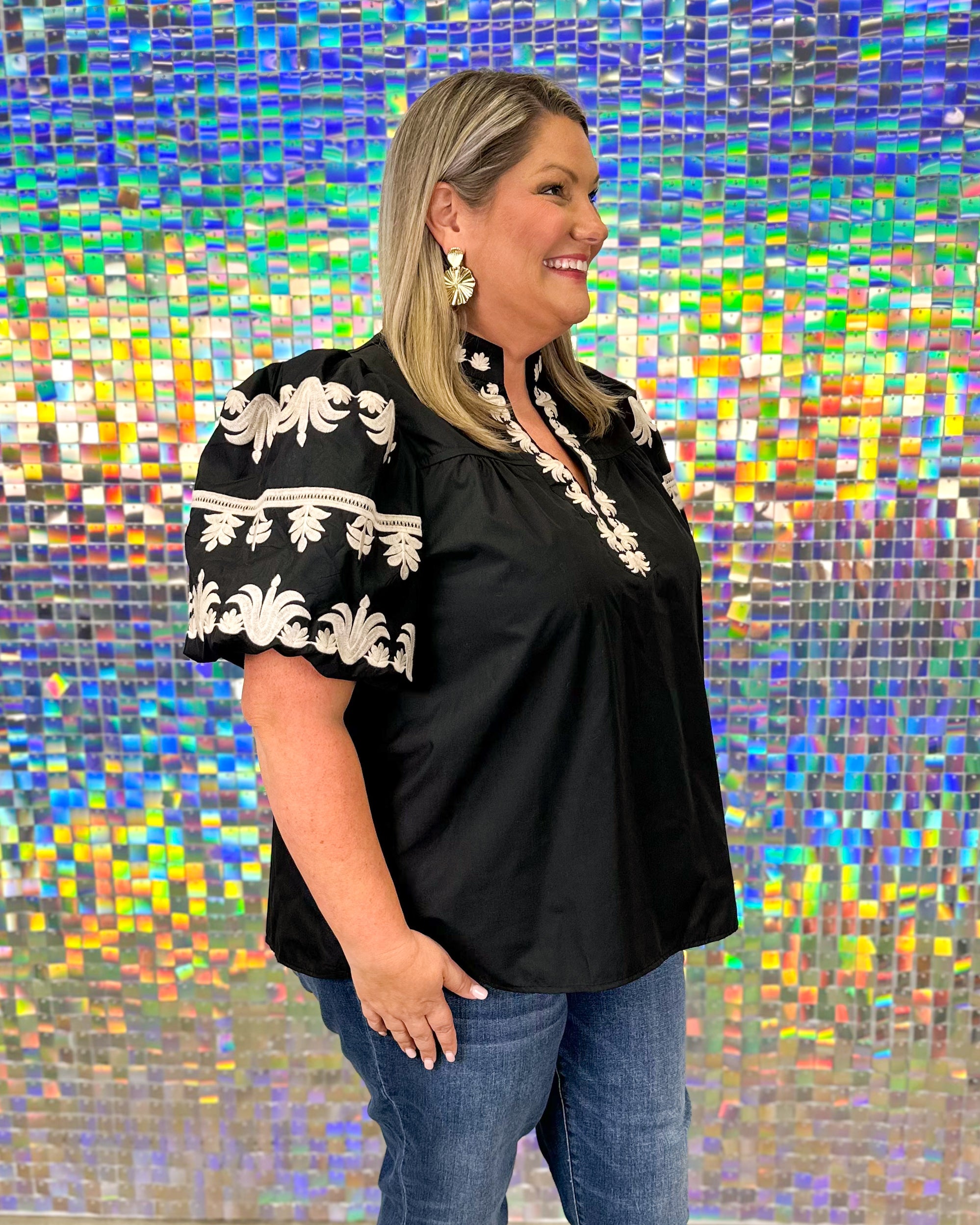 FINAL SALE-Lynn Top - Black