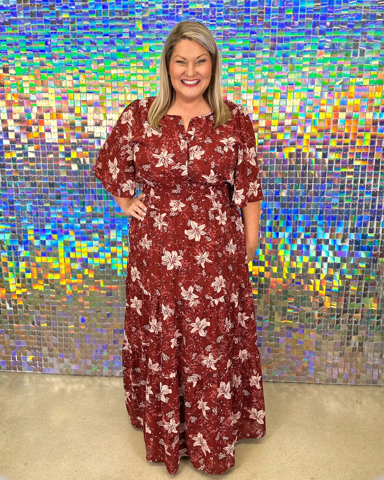 Madelyn Maxi Dress - Wine