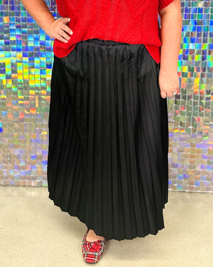 Townies Pleated Skirt - Black