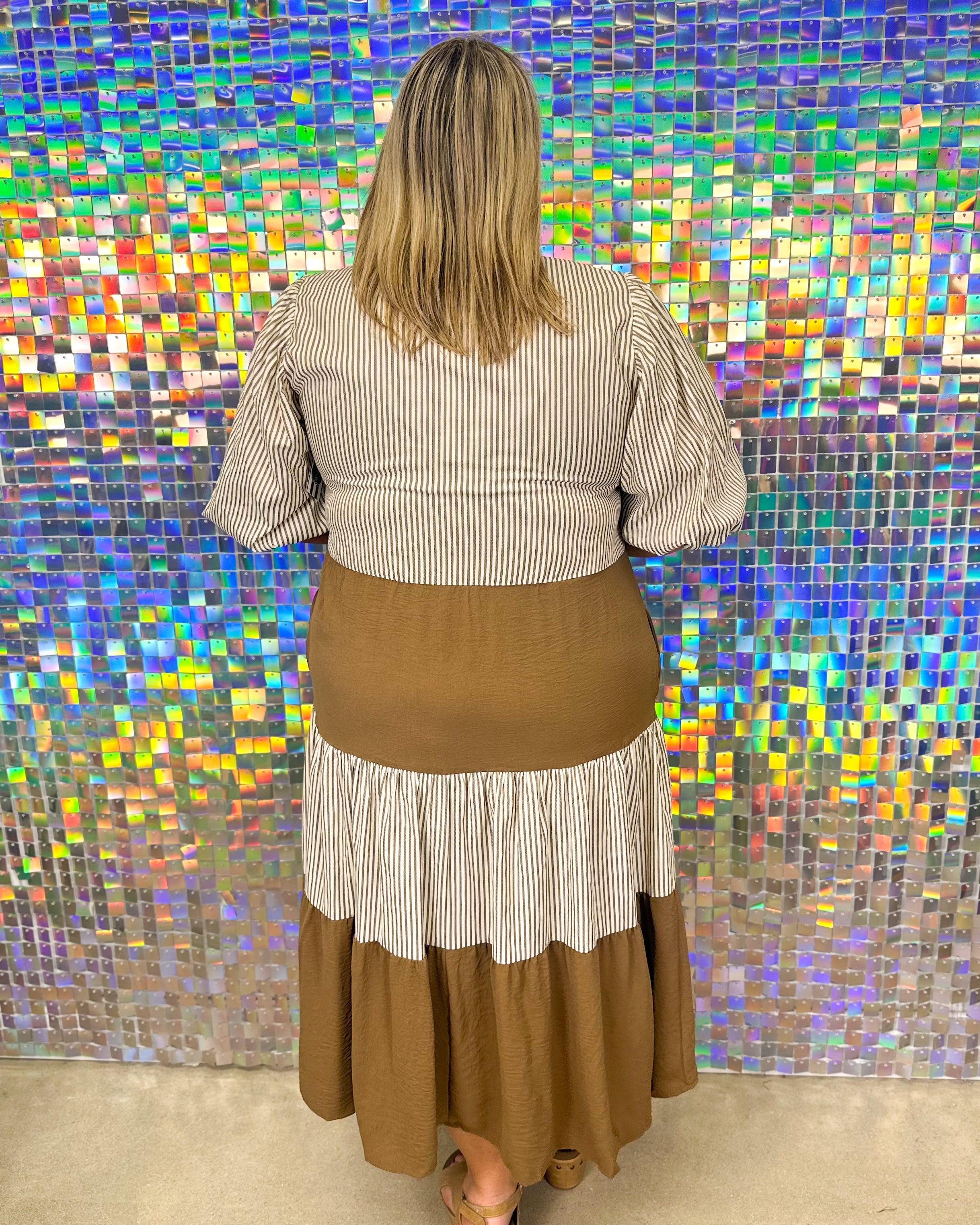 Berkley Midi Dress - Brown