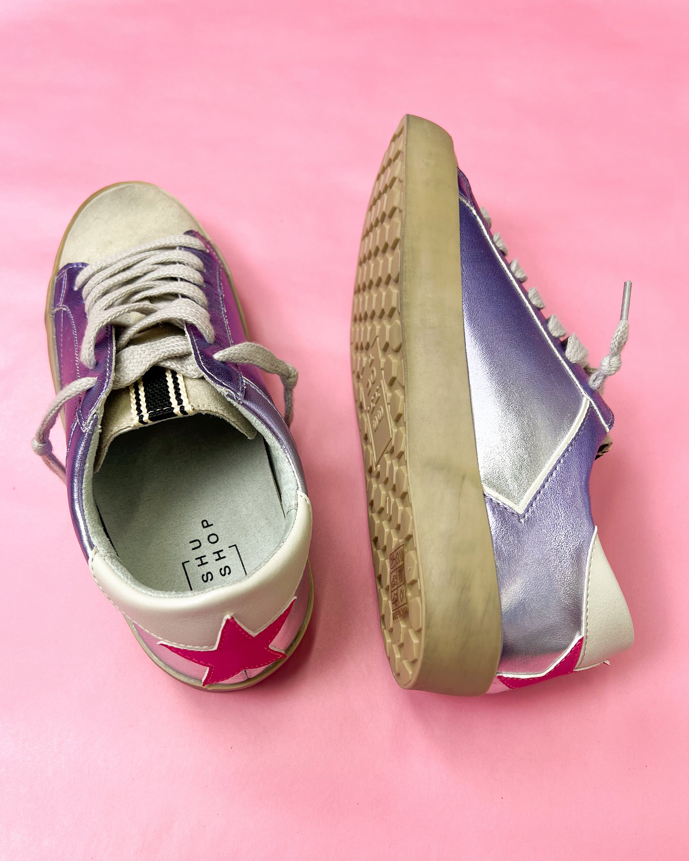 Shu Shop Paisley Star Sneaker -  Lilac