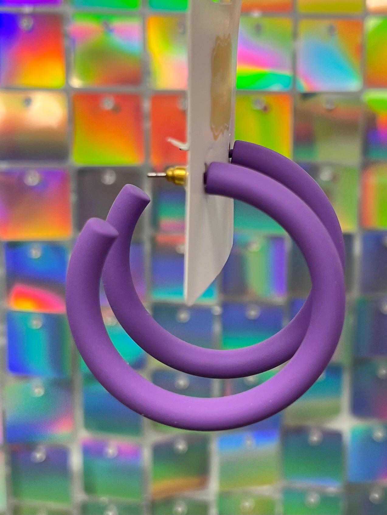 Color Coated Hoops - Purple