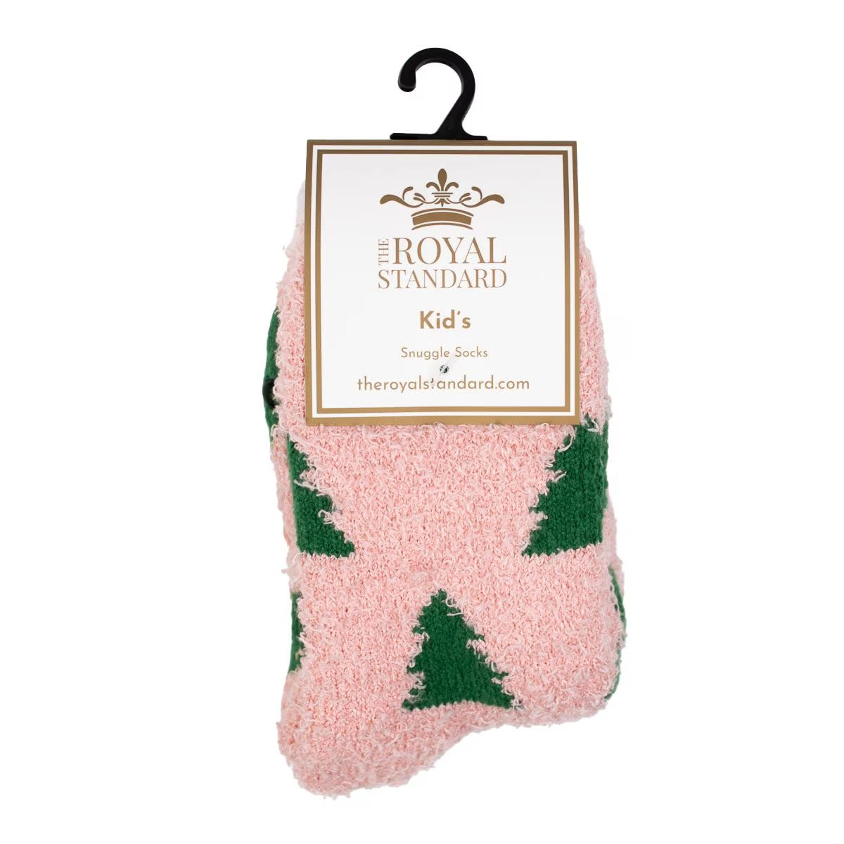 Kids Christmas Tree Snuggle Socks - Pink/Green
