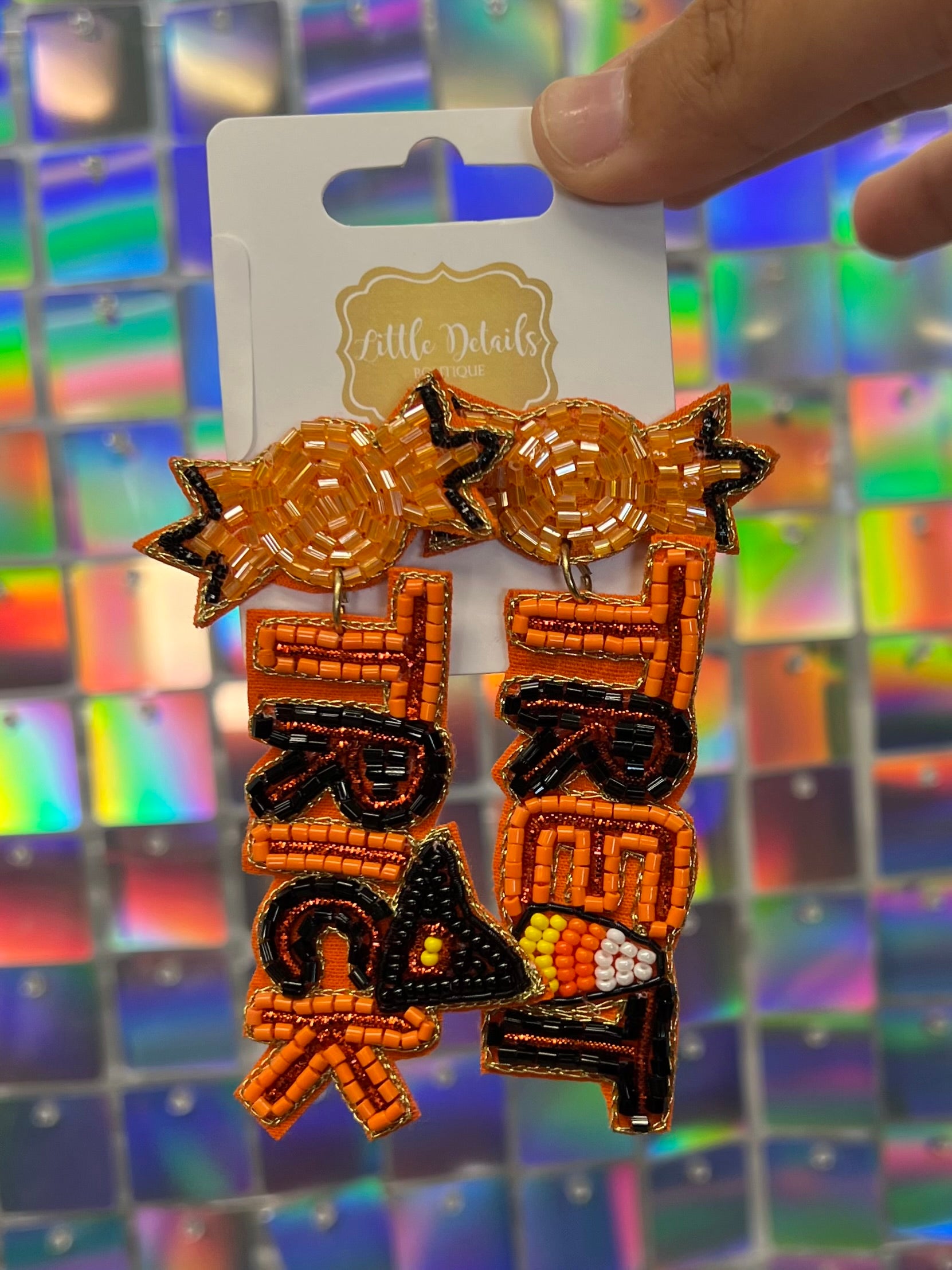 Halloween Beaded Earrings - Trick or Treat Candy