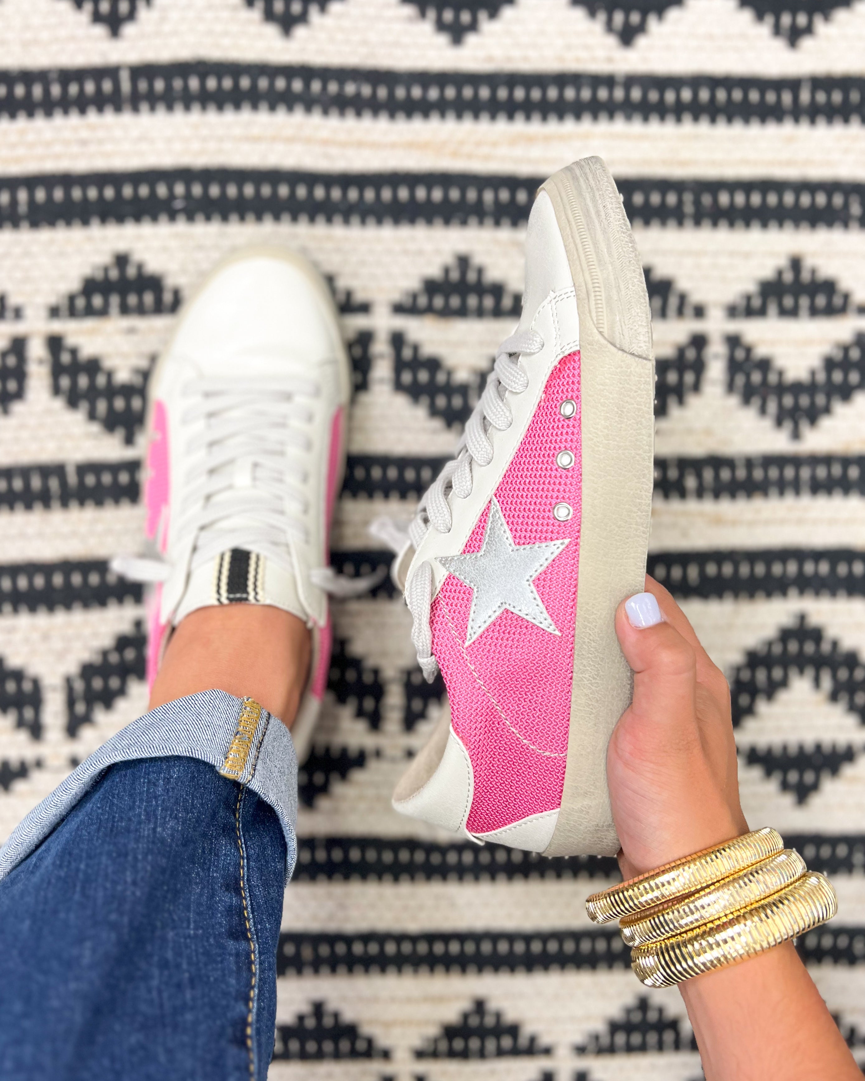 Shu Shop Pilar Star Sneaker - Pink