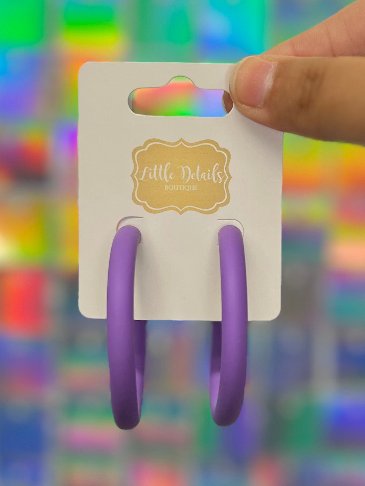 Color Coated Hoops - Purple