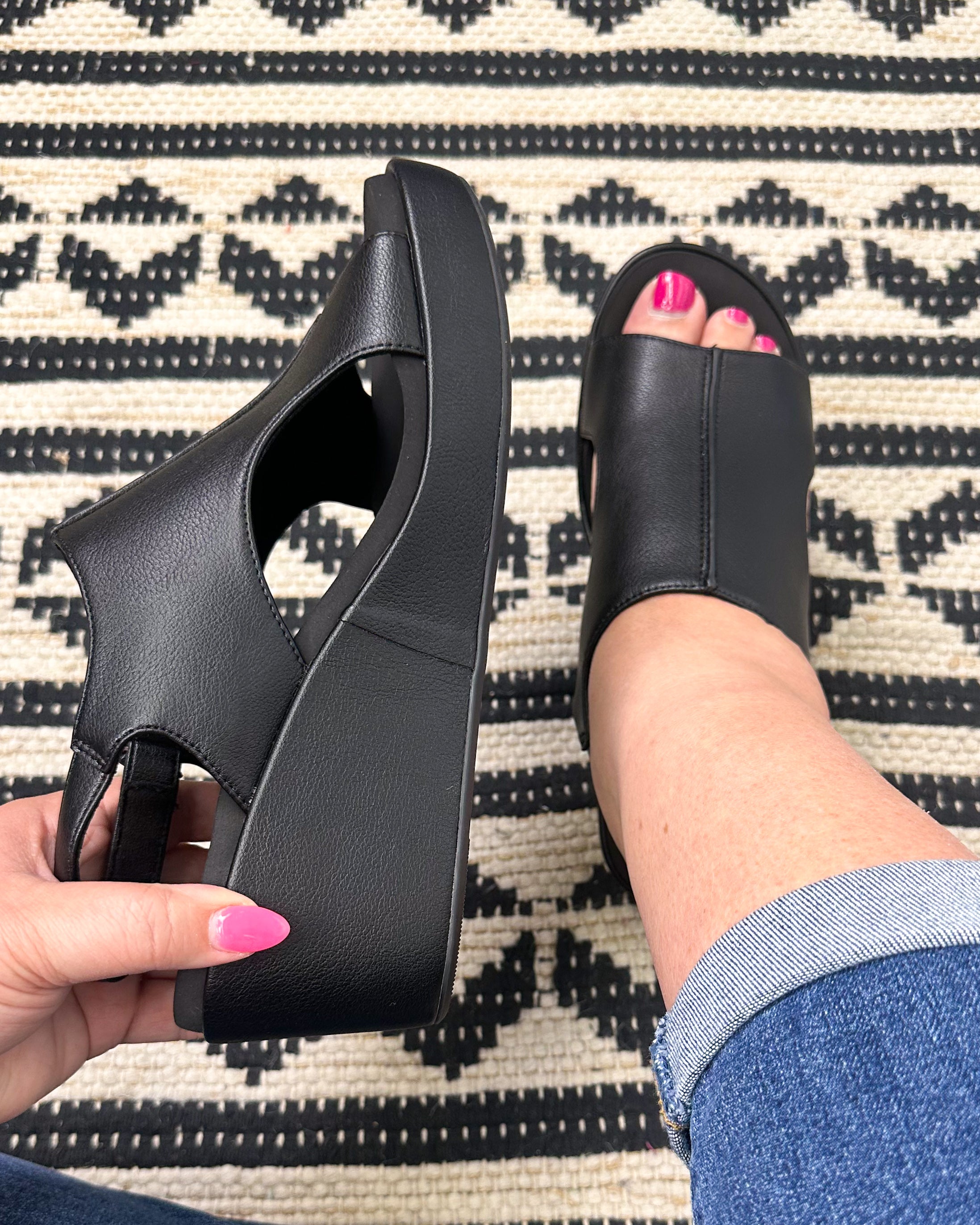 Carley Wedge - Black All