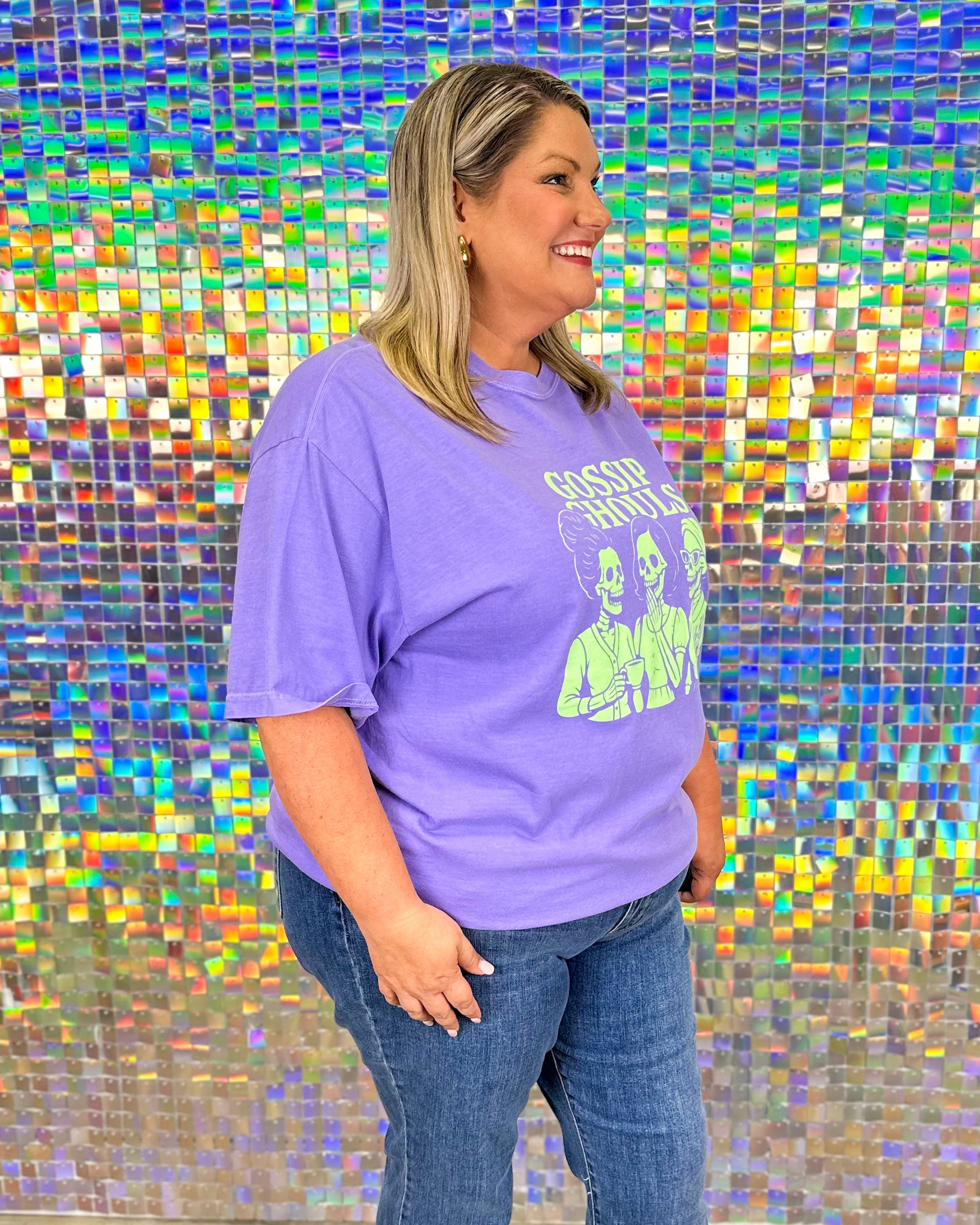 FINAL SALE Gossip Ghouls Tee - Orchid