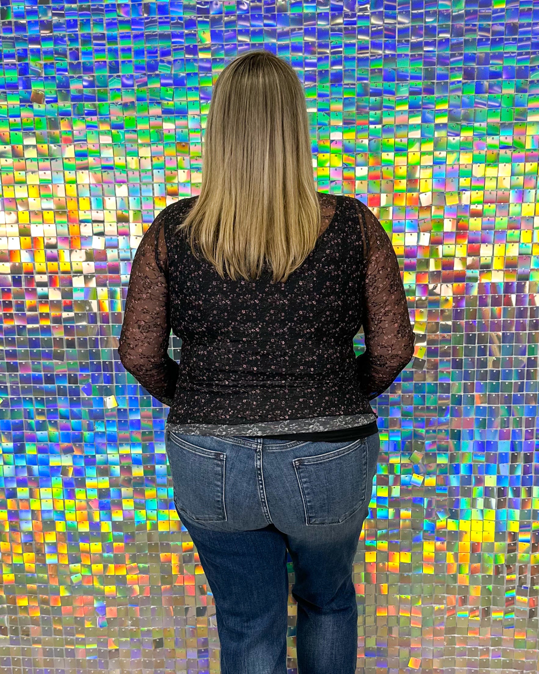 Dionne Mesh Top - Black