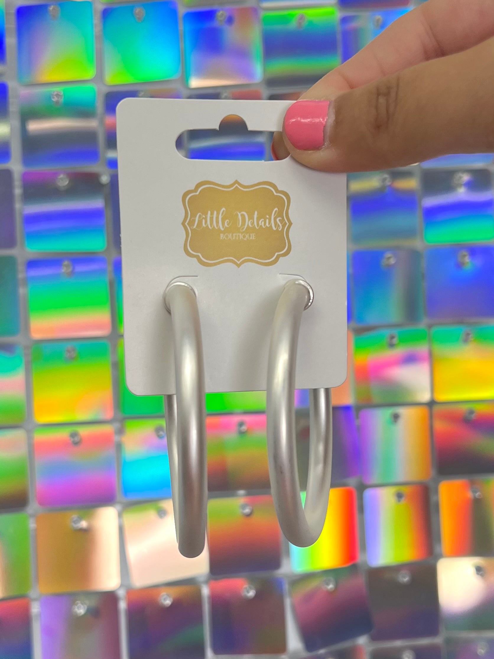 Sophie Earrings - Brushed Silver