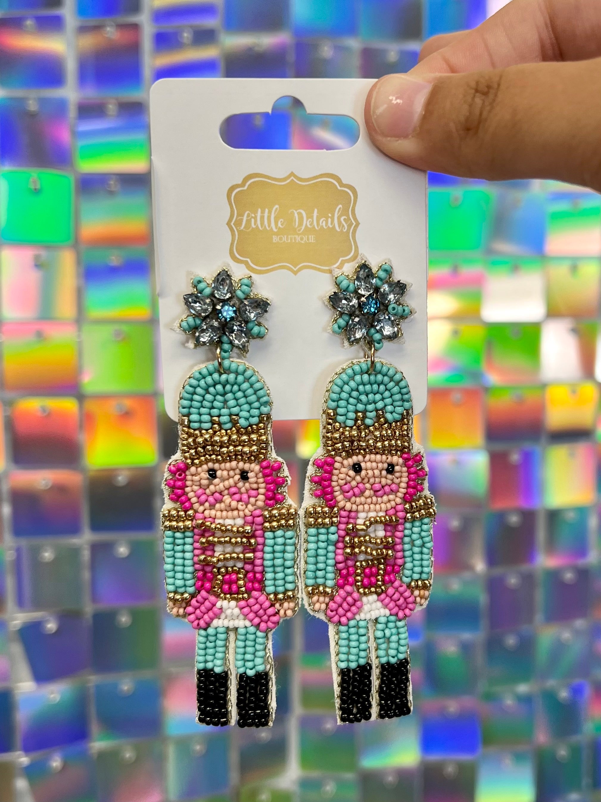 Christmas Nutcracker Drop Earrings