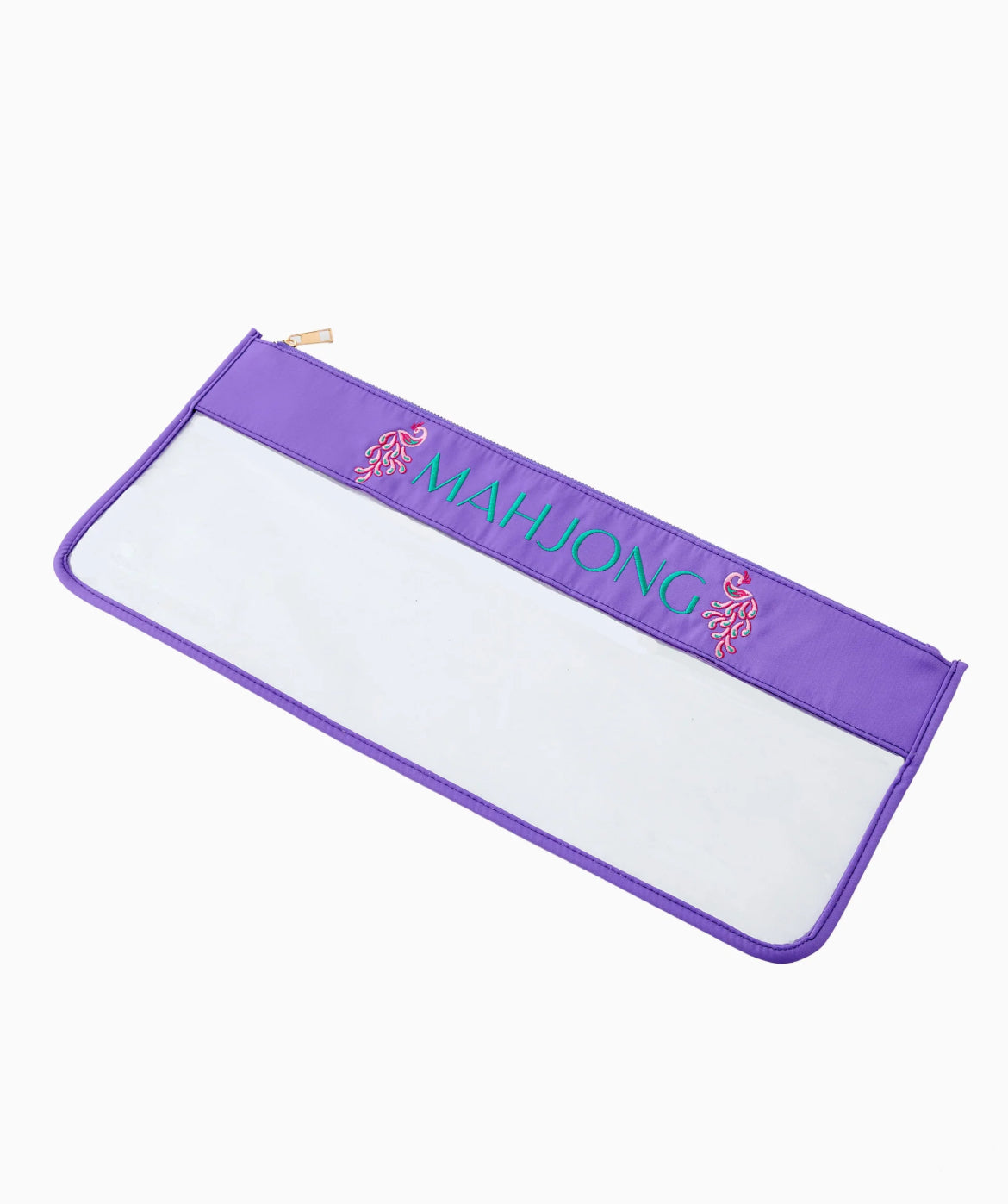 Purple Peacock Mahjong Bag