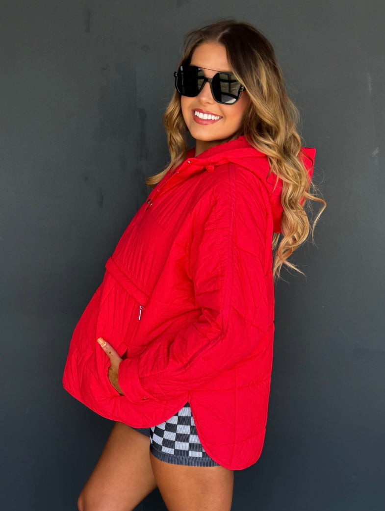 Peyton Puffer Jacket - Red