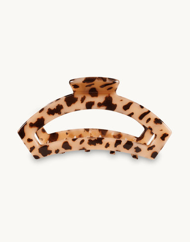 Teleties Large Open Hair Clip - Blonde Tortoise
