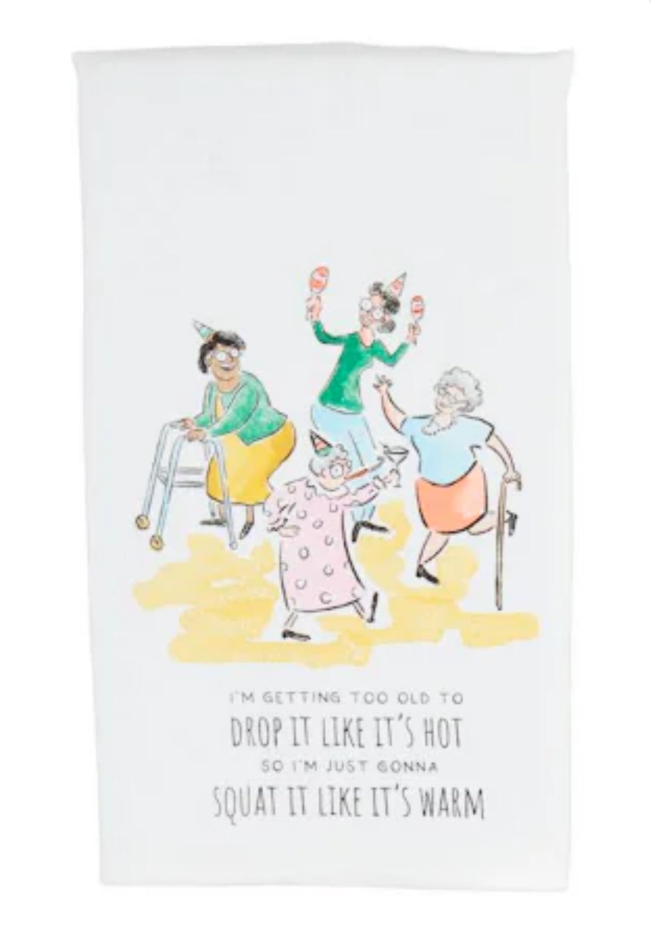 Drop It Funny Birthday Towel