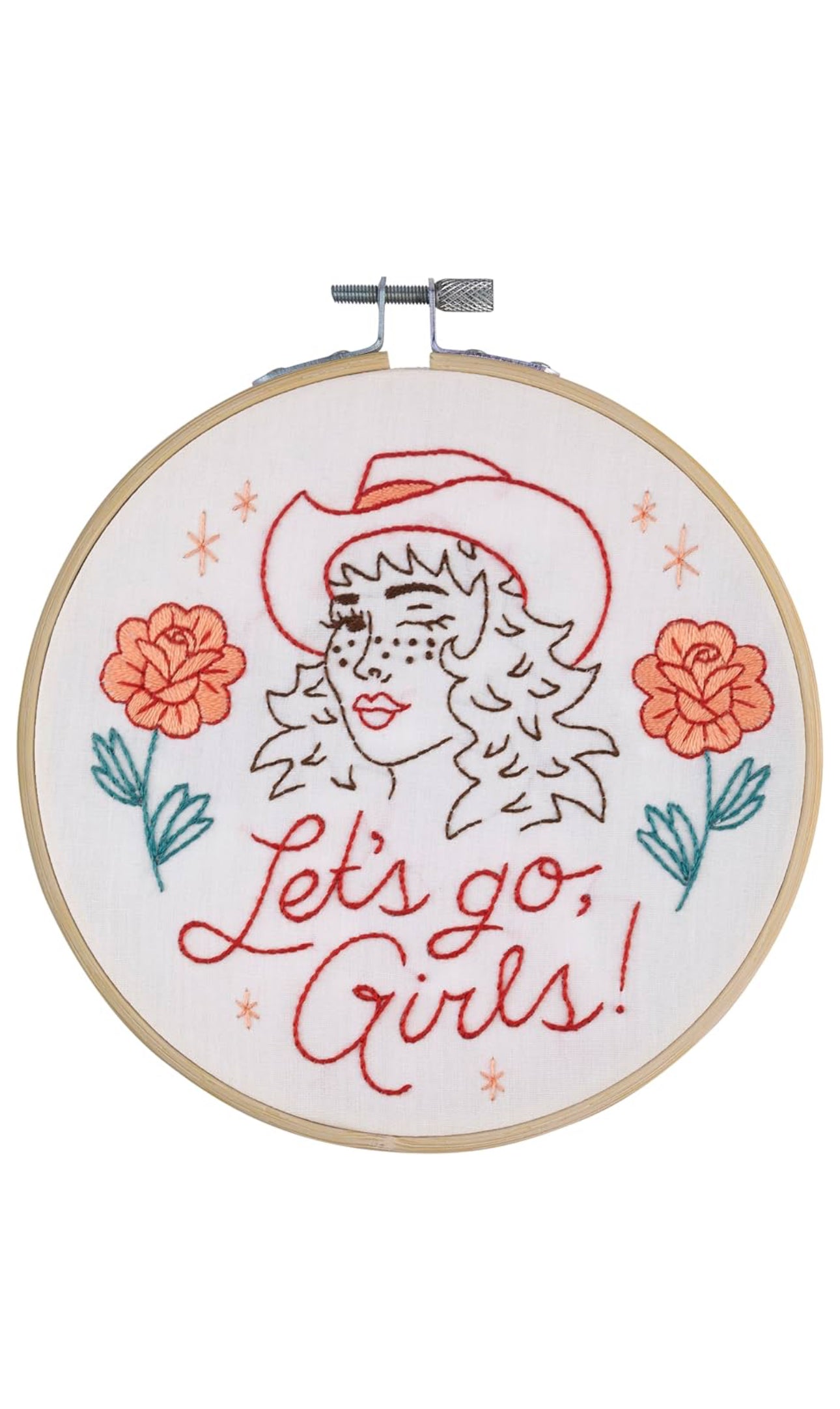 Embroidery Kit - Let’s Go Girls