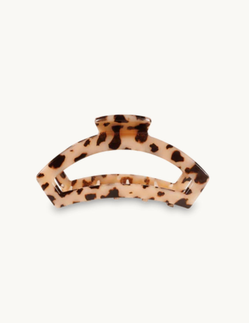 Teleties Medium Open Hair Clip - Blonde Tortoise