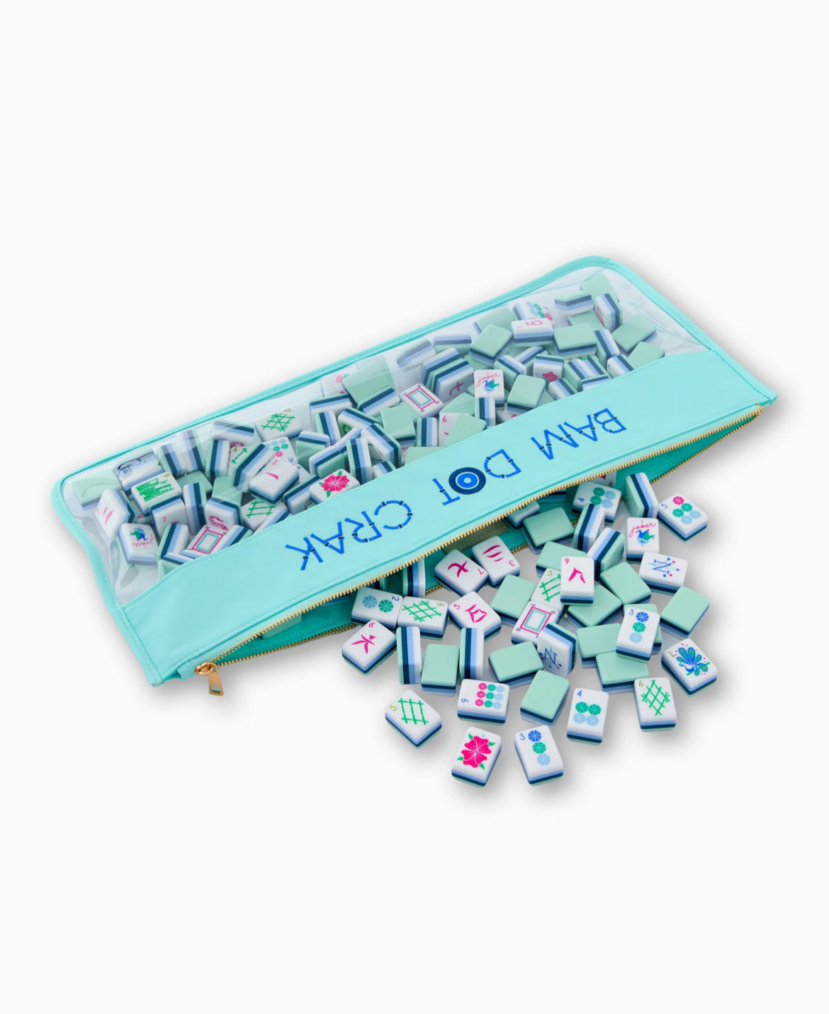 Mint Bam Dot Crak Mahjong Bag