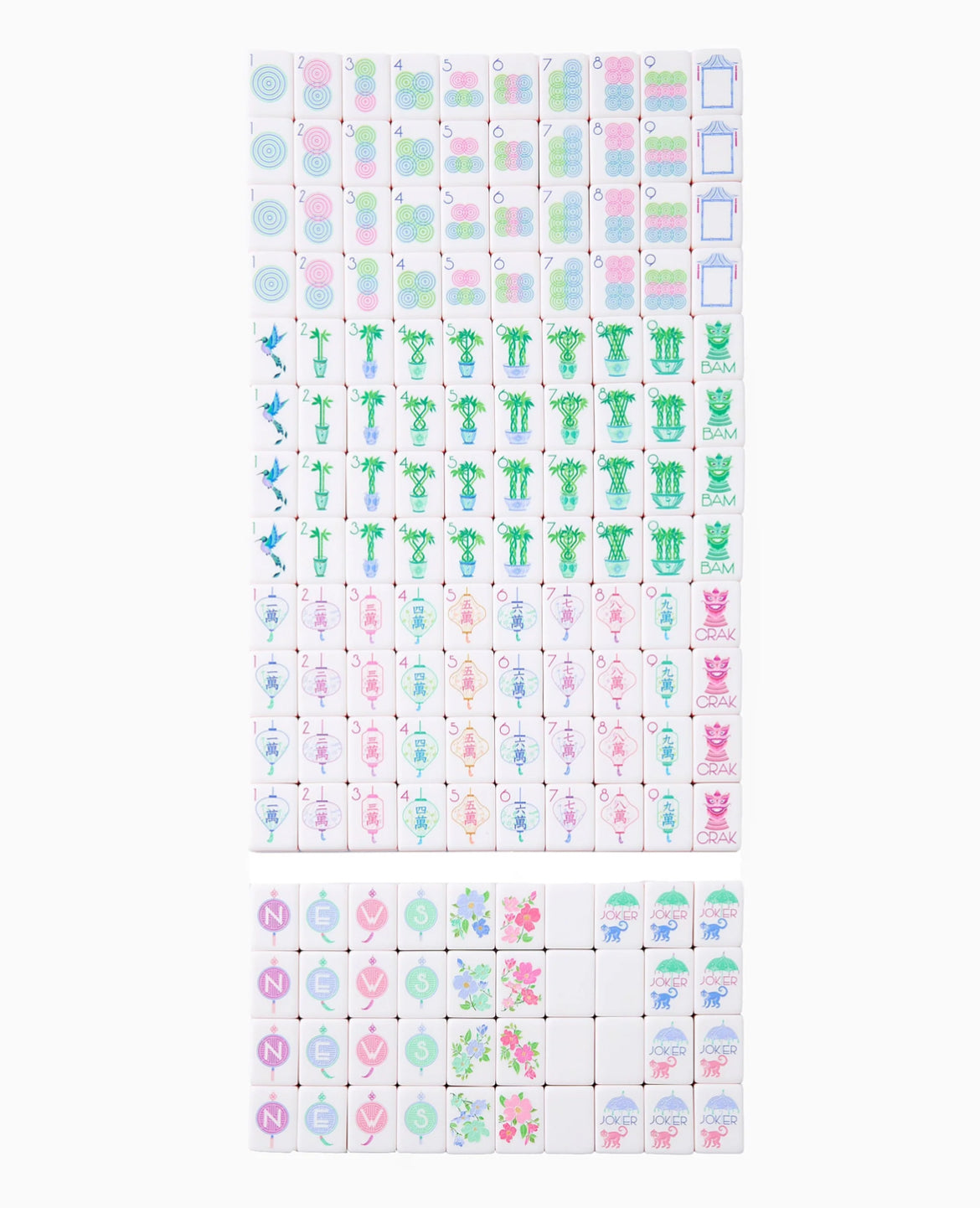 Luminaire Mahjong Tiles