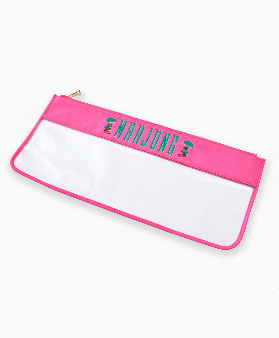 Pink Monkey Mahjong Bag