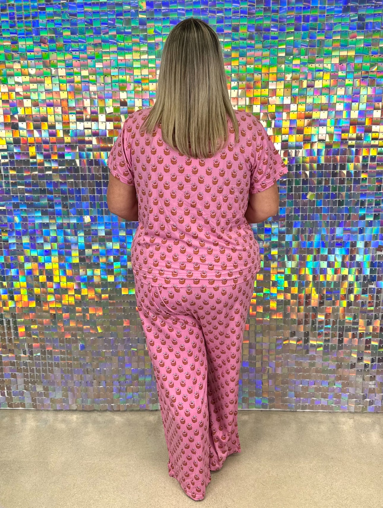 Alli Pant Set - Floral Foulard Pink