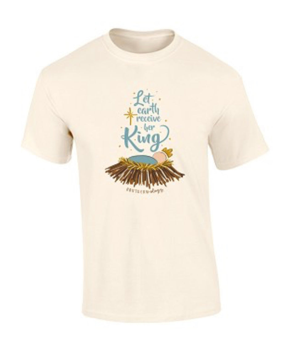 Let Earth Receive Her King Tee - Ivory