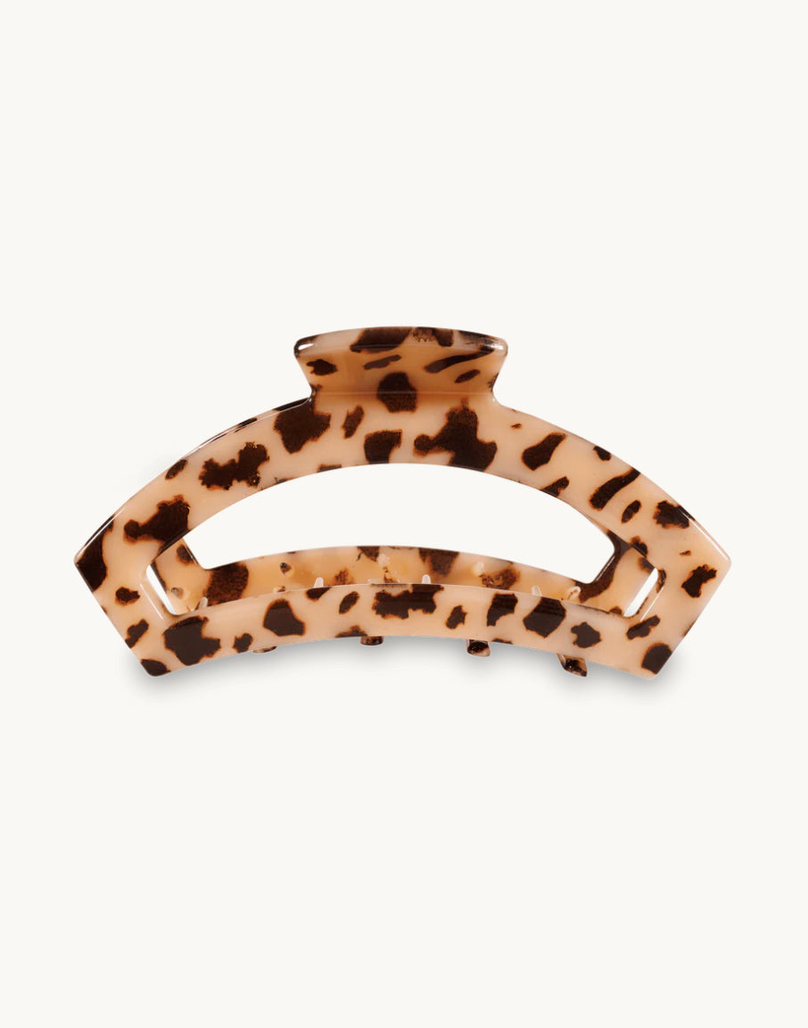 Teleties Large Open Hair Clip - Blonde Tortoise