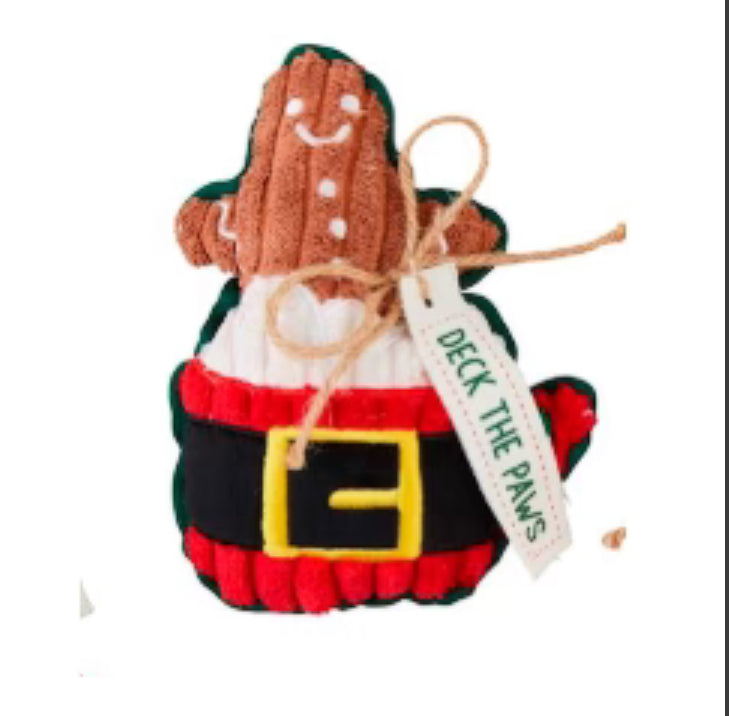 Corduroy Dog Toy - Gingerbread