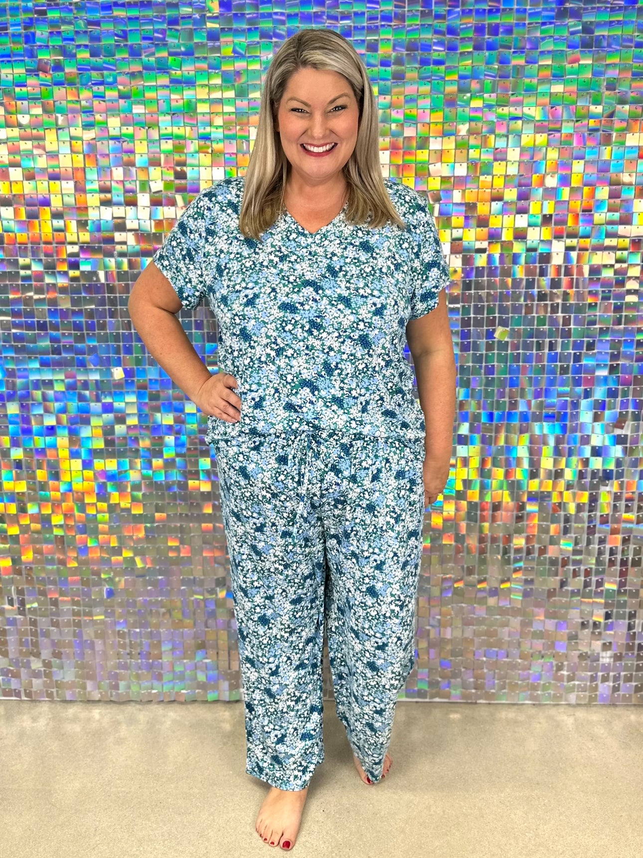 Alli Pant Set - Day Dreaming Blue