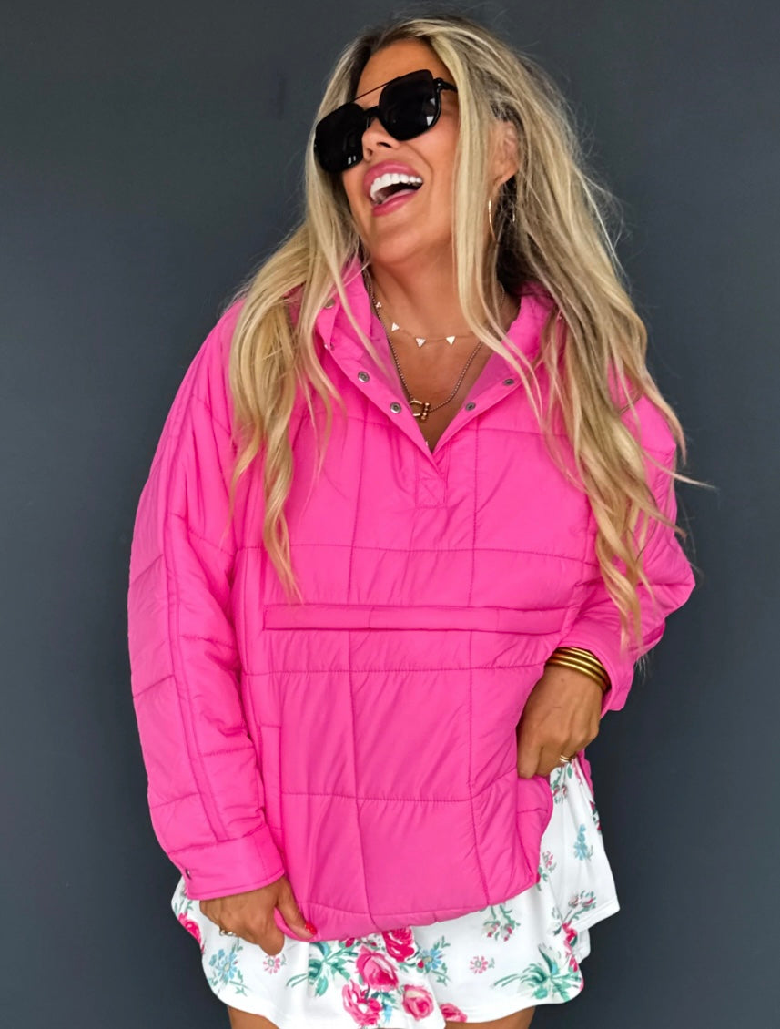 Peyton Puffer Jacket - Pink