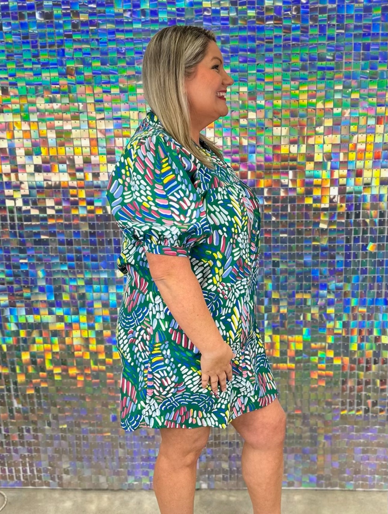 Maggie Dress - Mosaic Meadows Multi