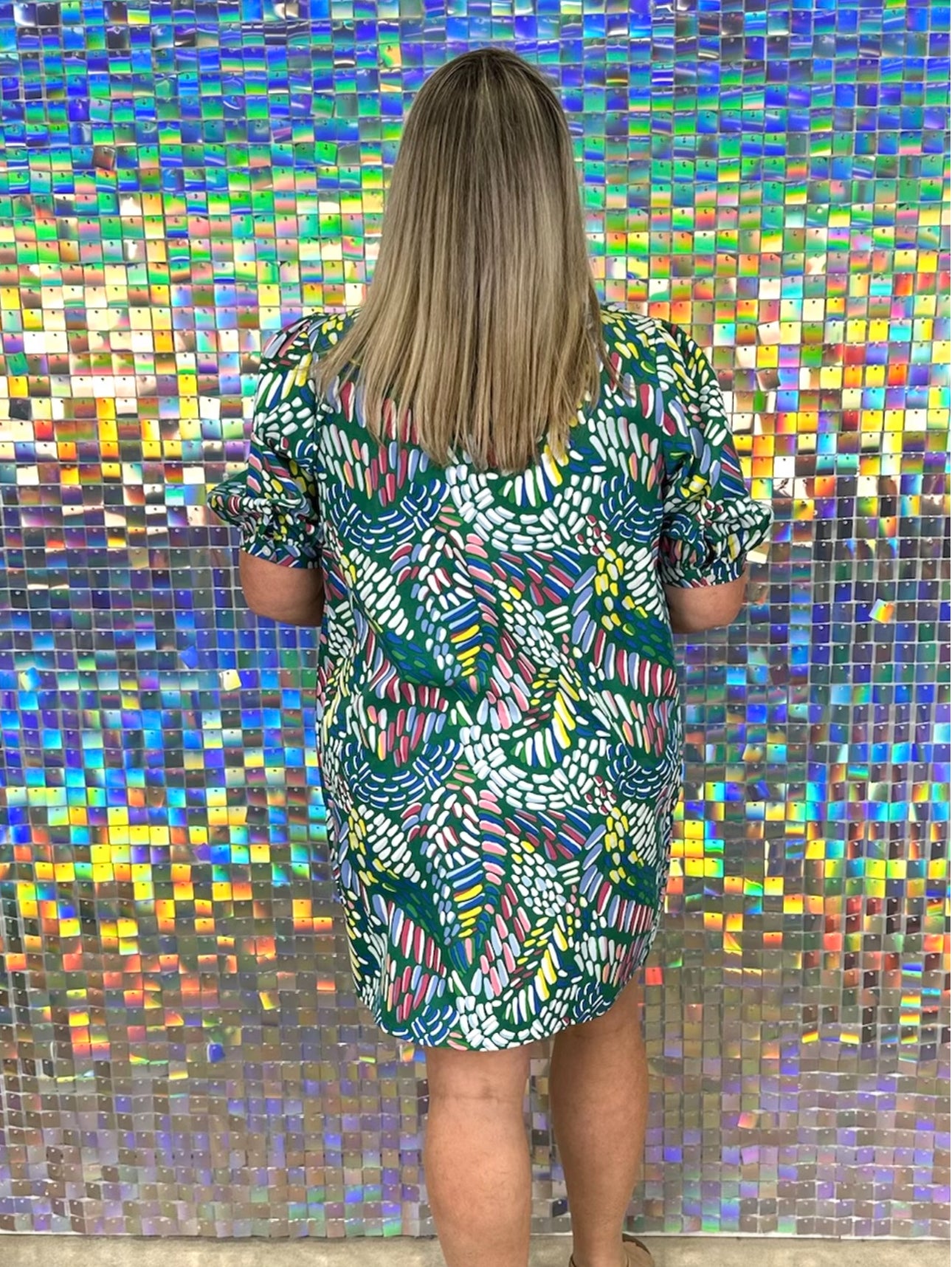 Maggie Dress - Mosaic Meadows Multi