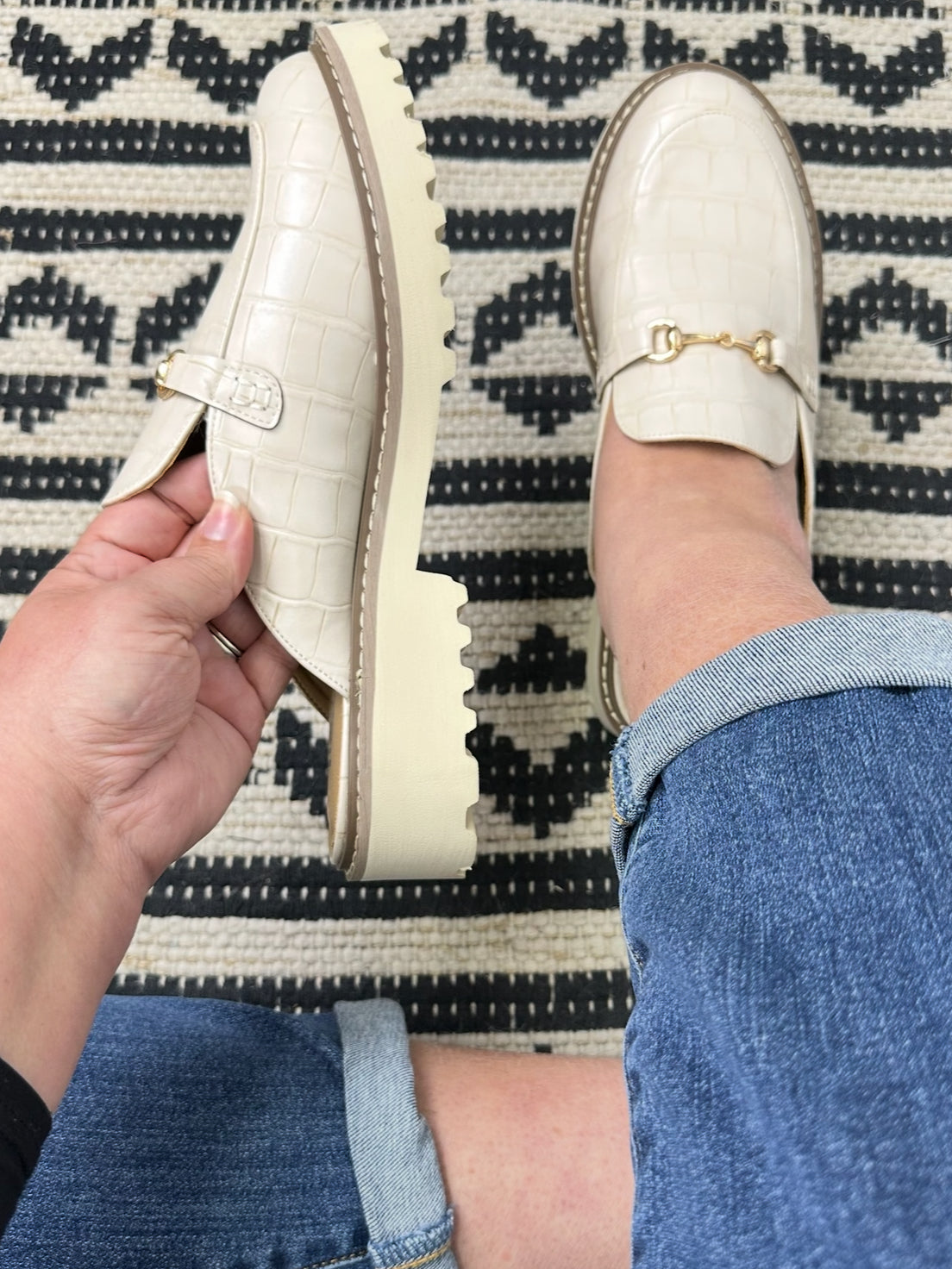 Wingin It Mule - Ivory Snake