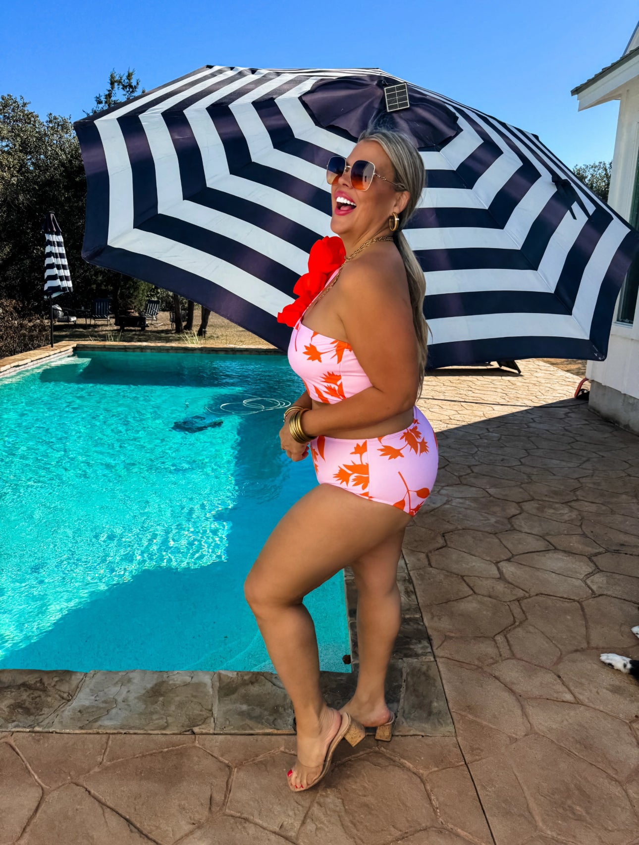 FINAL SALE Gelato Splash Swim Set - Pink/Orange