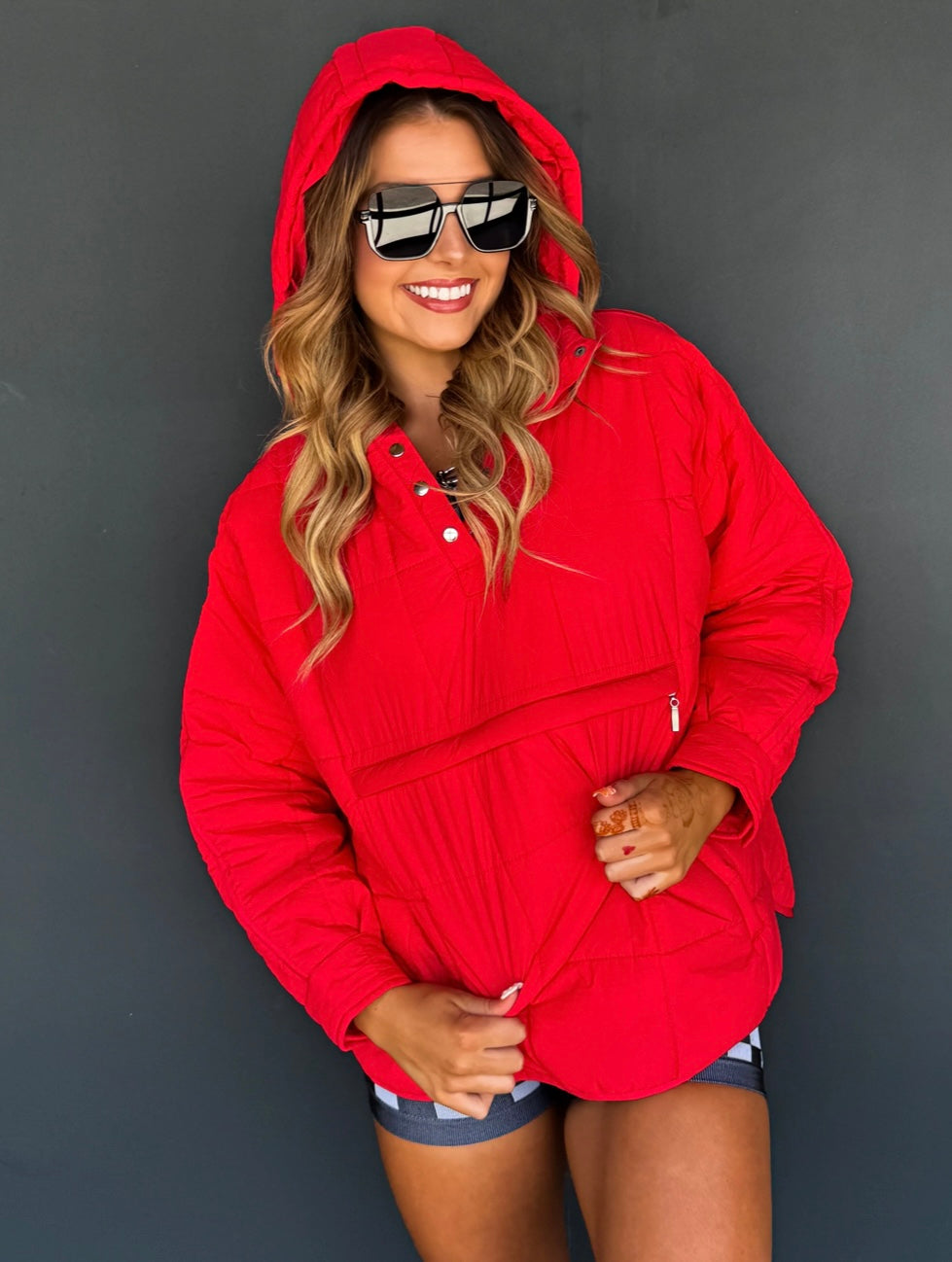 Peyton Puffer Jacket - Red