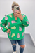 Queen of Sparkles Little Debbie Trees V-Neck Sweatshirt - Green