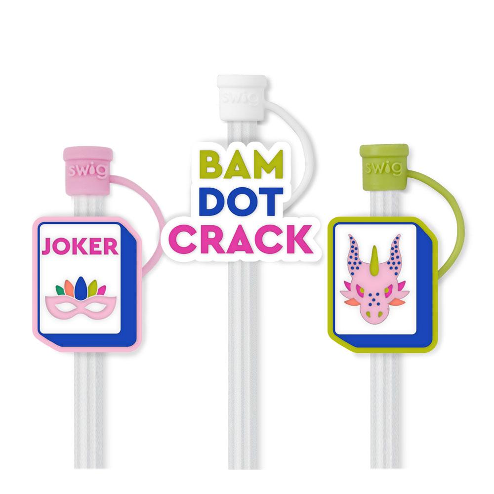 Swig Reusable Straw Toppers - Mahjong