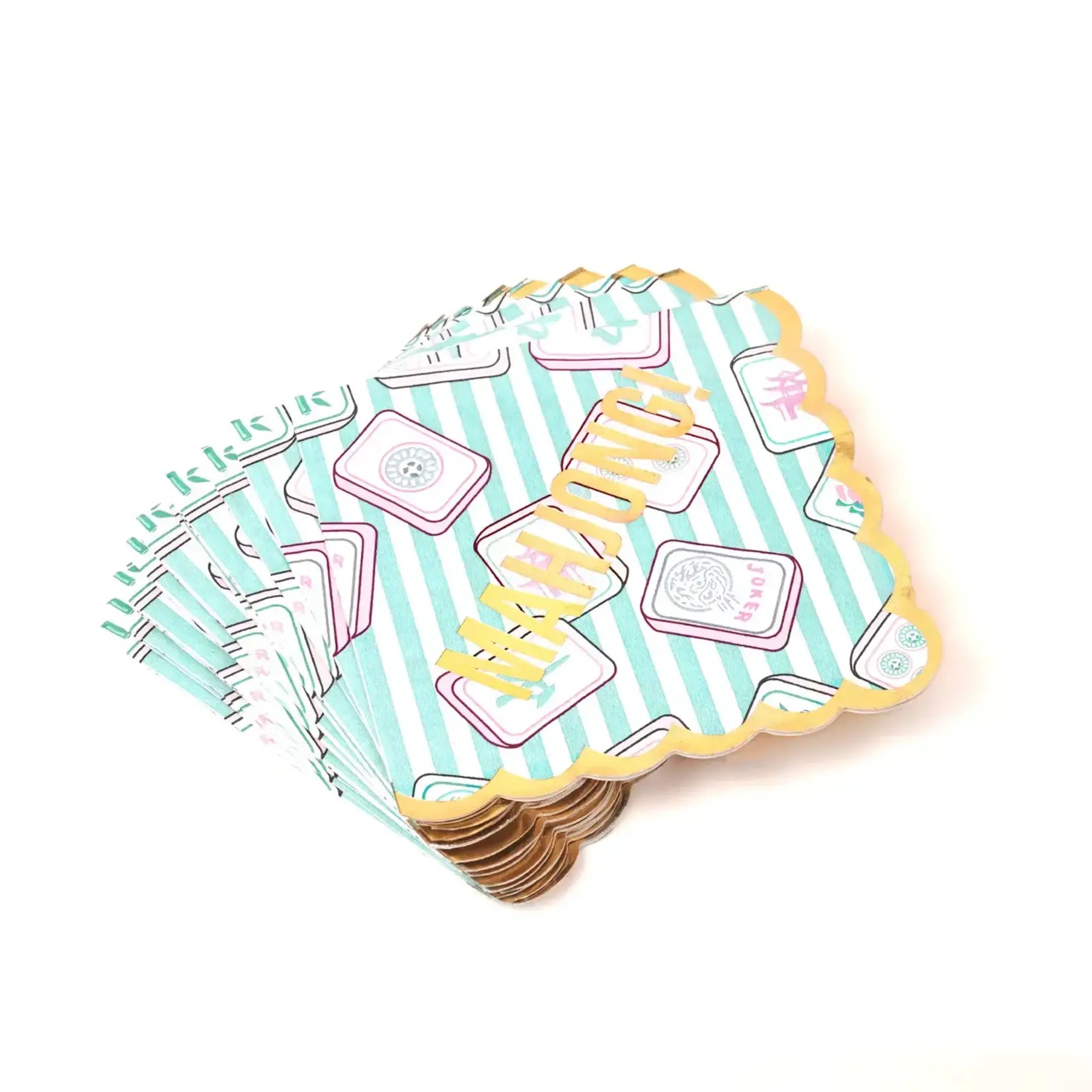 Paper Beverage Napkin Pack - Mahjong