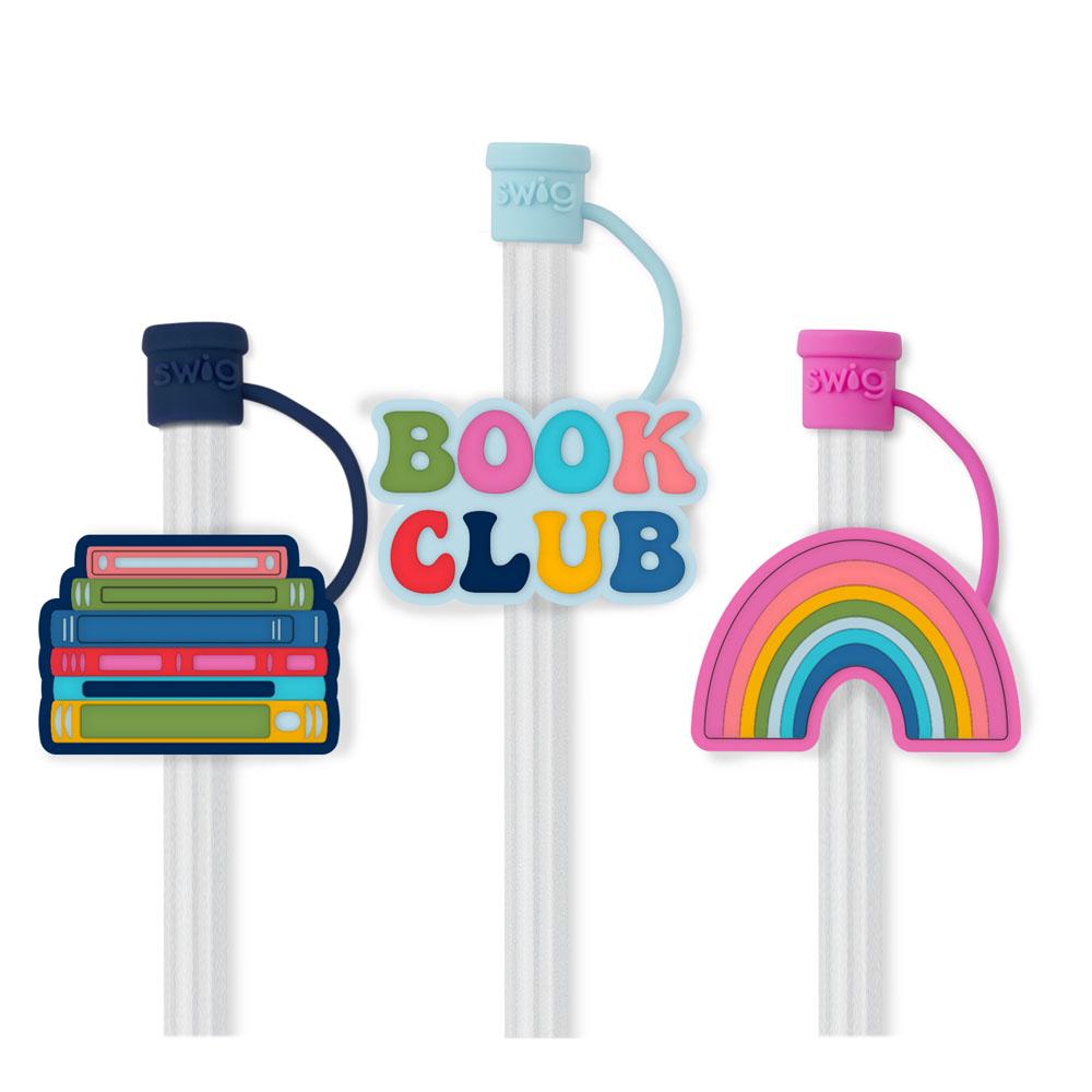 Swig Reusable Straw Toppers - Book Club
