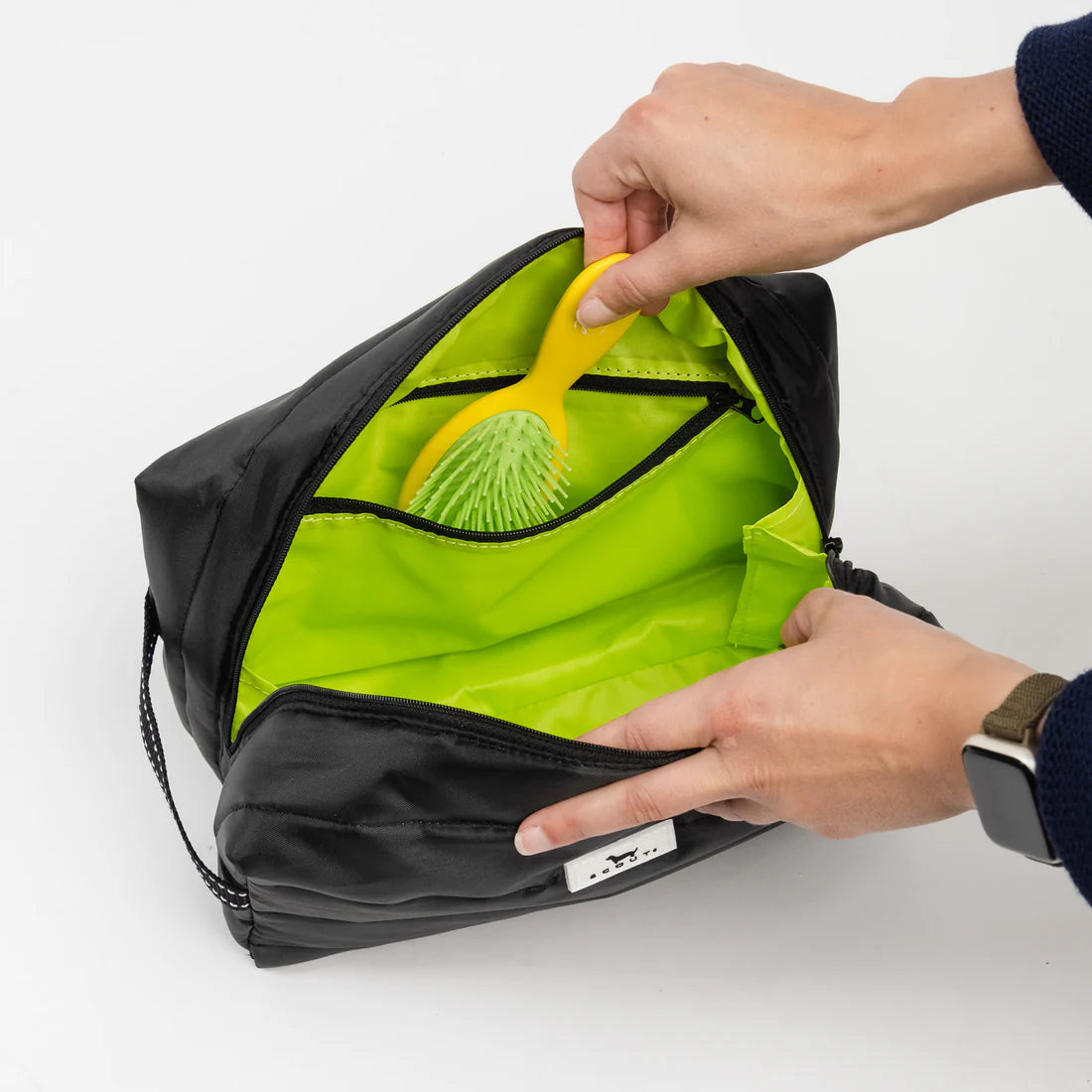 SCOUT Dopp Till You Drop Toiletry Bag - Black Puffer